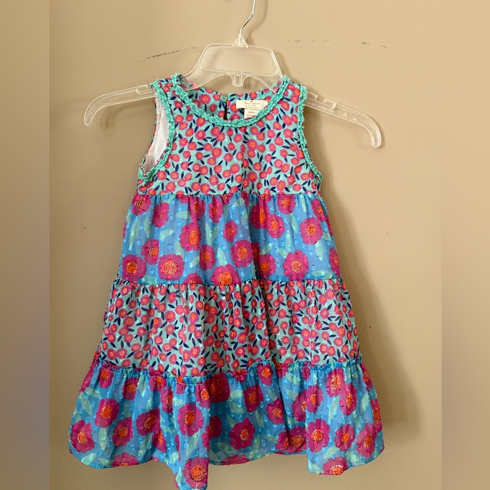 Girl’s Kate Spade Tangier Floral Babies Trapeze Dress